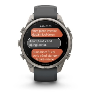 Garmin Fenix 9 Pro - inReach, 47mm Titan, cu curea din silicon Graphite/negru - Img 8