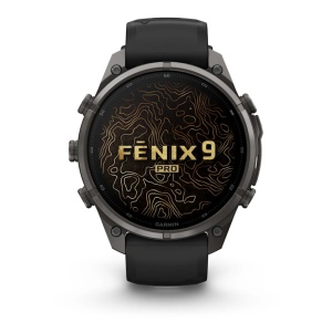 Garmin Fenix 9 Pro - inReach, 47mm Titan DLC Carbon Gray cu curea din silicon Black/Pebble Gray - Img 2