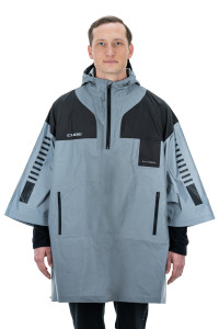 JACHETA CUBE ATX UTILITY PONCHO SAFETY SILVER N GREY ONE SIZE - Img 2
