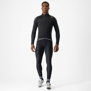Jacheta de ploaie Castelli Ultra Rain Cape, pentru barbati, negru/argintiu reflex, XL - Img 3