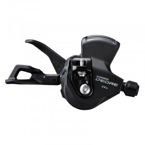 MANETA DE SCHIMBATOR SHIMANO DEORE SL-M5100-IR DREAPTA 11 VIT. PRINDERE DIRECTA PE MANETA DE FRANA I-SPEC EV CABLU 2050MM CAMASA SP41 ETANSA NEAGRA 6MM CAPAT ETANS X 3 NOSE CAP X 1 CU OGD AMBALAT IND.