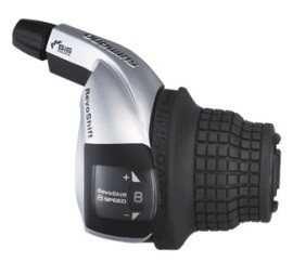 MANETA DE SCHIMBATOR SHIMANO TOURNEY SL-RS45-8R DREAPTA 8 VIT. REVO CABLU 2050MM OGD AMBALAT IND.