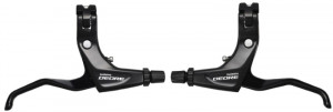 MANETE DE FRANA SHIMANO DEORE BL-T610 STANGA & DREAPTA PT. TREKING 2 DEGETE CABLU DE FRANA 800/900MM T-TYPE CAMASA NEAGRA 1400/1600MM NEAGRA AMBALAT IND.