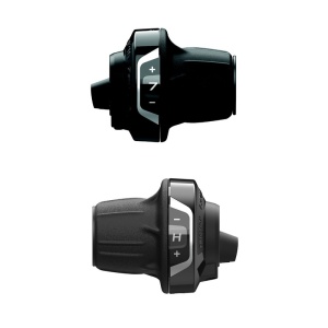 MANETE DE SCHIMBATOR SHIMANO SET REVO SHIFTER SL-RV400 3(FRICTION)X7-VIT. R:2050MM L:1800MM 600X600X300MM CAMASA NEAGRA CU OPTICAL GEAR DISPLAY AMBALAT IND.