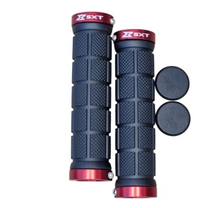 Mansoane MTB SS45-Lock-On Negru-Rosu