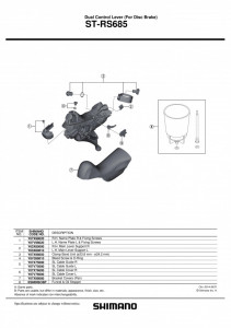 MANSOANE SHIMANO ST-RS685 1 PER. - Img 2