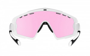 Ochelari Force Ombro, lentila roz laser, alb mat - Img 4