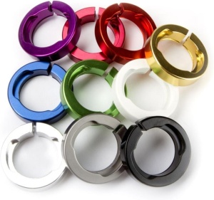 ODI clamps for Lock-On System gold, 7mm "Lock Jaws"