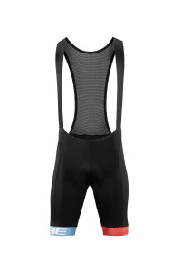 PANTALONI CICLISM CUBE TEAMLINE BIB SHORTS BLACK BLUE RED XL