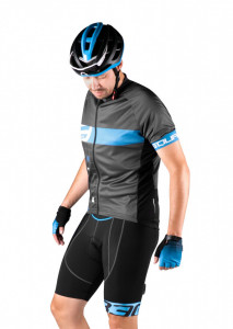 Pantaloni Force B30 Cu Bazon din Gel Negru/Albastru XXL - Img 4