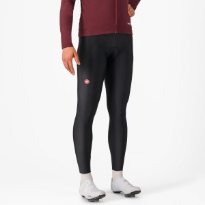 Pantaloni lungi cu bretele Castelli Espresso, Negru, L