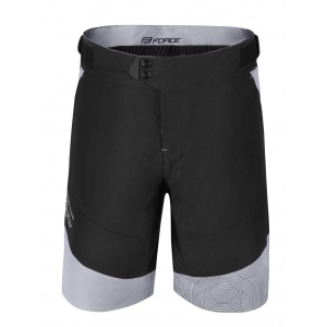 Pantaloni scurti cu bazon Force Storm negru/gri, negru/gri S - Img 1