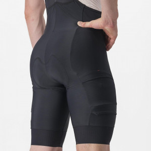 Pantaloni scurti cu bretele Castelli Unlimited Cargo, pentru barbati, negru, XXL - Img 4