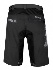 Pantaloni scurti Force MTB-11 bazon detasabil Negru/Antracit L - Img 3