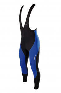 PANTALONI SHIMANO PERFORMANCE PREMIUM WFG CU BRETELE CU BAZON NEGRU/ALBASTRU