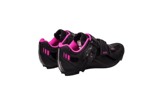Pantofi ciclism FLR F-15 III Pro Road - Negru/Roz 36 - Img 6