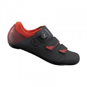 PANTOFI CICLISM SHIMANO ON-ROAD/ROAD PERFORMANCE SH-RP400MO BLACK/ORANGE RED (19)