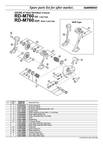 PLACA INTERIOARA SHIMANO RD-M760-SGS - Img 2
