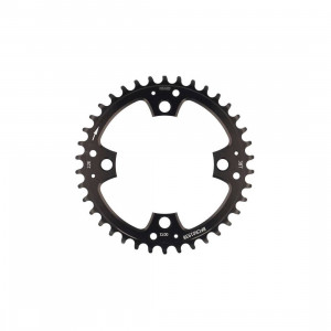 Placa pedalier KMC 38T 1.9mm BCD104 AL7075 Neagra