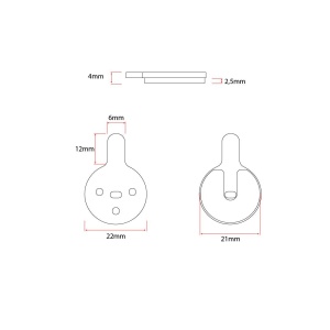 Placute frana din rasina pentru trotinete CT-011-R - Img 2