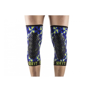 Protectii genunchi Seryt Arlecchino Blue Green M