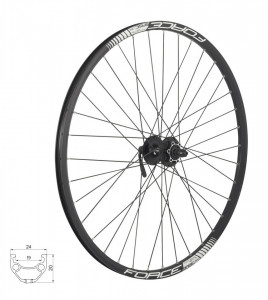 Roata fata 26 Force Basic Disc 559x19 butuc Shimano HBM475 - Img 2