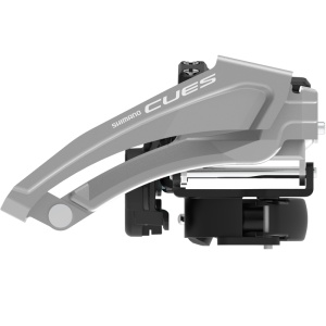SCHIMBATOR FATA SHIMANO CUES FD-U4010-L PT. 2X9 VIT. PRINDERE COLIER LOW 34.9MM (W/31.8 & 28.6MM ADAPT) TOP SWING UNGHI CS 63-68 PT: 46T CL:48.8MM AMBALAT IND.