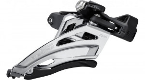 SCHIMBATOR FATA SHIMANO DEORE FD-M5100-M DUBLU PT. 2X11 VIT. PRINDERE COLIER 34.9MM(W/28.6&31.8MM ADPT) SIDE SWING TRAGERE PRIN FATA UNGHI CS 66-69 CL:48.8/51.8MM AMBALAT IND.