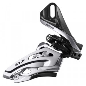 SCHIMBATOR FATA SHIMANO SLX FD-M677-D DUBLU PT. 10 VIT. PE SPATE DIRECT MOUNT SIDE SWING TRAGERE PRIN FATA UNGHI CS 66-69 AMBALAT IND.