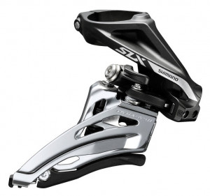 SCHIMBATOR FATA SHIMANO SLX FD-M7020-H DUBLU PT. 11 VIT. PE SPATE HIGH CLAMP SIDE SWING TRAGERE PRIN FATA COLIER 34.9MM (INCL. ADAPTOR 28.6MM & 31.8MM) CS ANGLE 66-69 AMBALAT IND.