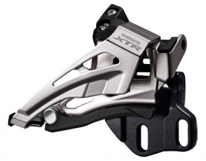 SCHIMBATOR FATA SHIMANO XTR FD-M9025-E DUBLU PT. 2X11 E-TYPE (FARA BB PLATE) TOP SWING TRAGERE DE JOS UNGHI CS 66-69 AMBALAT IND.