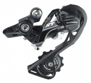 SCHIMBATOR SPATE SHIMANO DEORE XT RD-M781-GS 10 VIT. TOP-NORMAL SHADOW PRINDERE DIRECTA (COMPATIBIL DIRECT MOUNT) NEGRU AMBALAT IND.