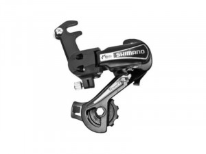 SCHIMBATOR SPATE SHIMANO TOURNEY RD-TY21-B-SS 6 VITEZE PRINDERE PE AX(ROAD TYPE)NEGRU VRAC