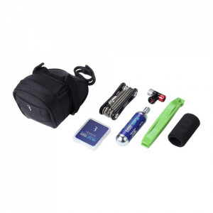 Set borseta scule BBB BSB-58 CombiSet SpeedPack CO2 neagra 125 x 80 x 50mm - Img 3