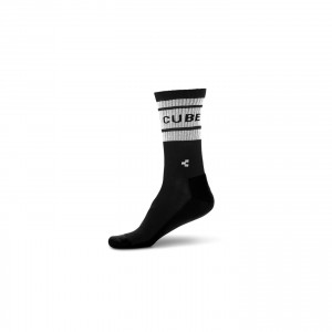 SOSETE CUBE SOCKS AFTER RACE HIGH CUT Negru Alb 36-39