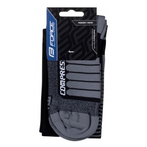 Sosete Force F Compress negru/gri S-M (36-41) - Img 3