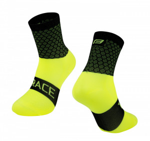 Sosete Force Trace, negru/fluo, S-M (36-41)