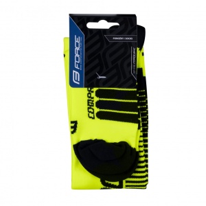 Sosete lungi Force Compress, negru/fluo, S-M (36-41) - Img 4