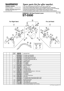 ST-5500 SHIMANO 105 CAPAC MANETA CU LOGO DREAPTA
