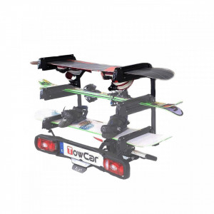 Suport schi/snowboard TowCar Aneto 6 cu prindere pe carligul de remorcare - Img 2