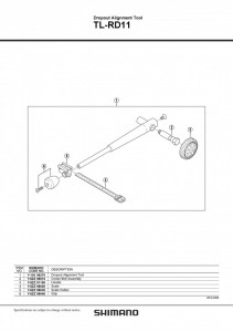SURUB CENTRAL PT. SHIMANO TL-RD11