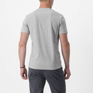Tricou casual Castelli Finale Tee, Gri, XXL - Img 2