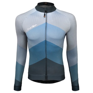 Tricou Ciclism FUNKIER Piacenza-L-2 Pro Men (L/S) - Blue 2XL - Img 6