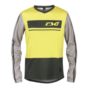 Tricou Ciclism TSG Skillz (L/S) - Black Limeyellow M - Img 4