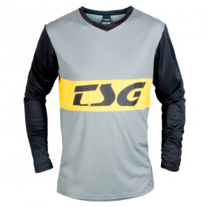 Tricou Ciclism TSG Walf (L/S) - Grey Black L - Img 2