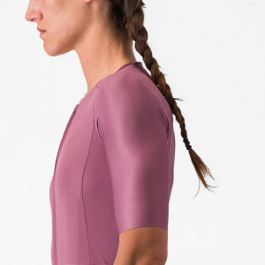 Tricou cu maneca scurta Castelli Aero PRO 7.0 W, de dama, Mov, XS - Img 7