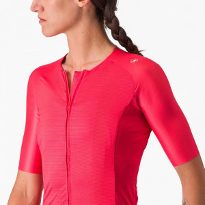 Tricou cu maneca scurta Castelli Aero PRO 7.0 W, de dama, Rosu, M - Img 5