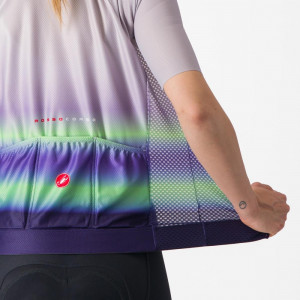 Tricou cu maneca scurta Castelli Climbers 4.0 W, de dama, Violet/Vernil/Mov, M - Img 5