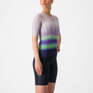 Tricou cu maneca scurta Castelli Climbers 4.0 W, de dama, Violet/Vernil/Mov, S - Img 3