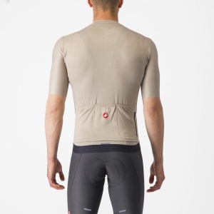Tricou cu maneca scurta Castelli Espresso, Crem, XL - Img 2